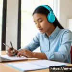 TOEIC 시험 후기 공유하기 - **Prompt 1: Focused Exam Preparation**
    "A diligent young professional (male or female, diverse e...