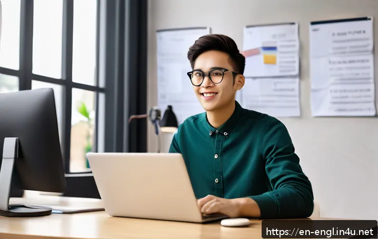 TOEFL Speaking 유용한 표현 정리 - A confident young adult student speaking into a microphone during an online TOEFL speaking practice ...